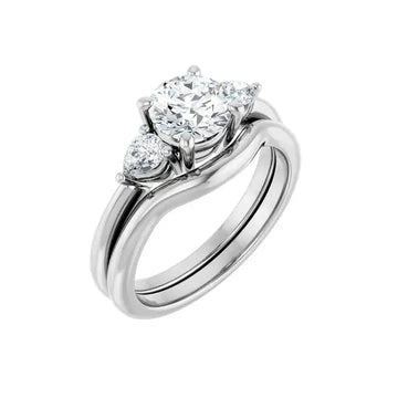 IDALIA 14K White Gold Round Lab Grown Diamond Engagement Ring - Larson Jewelers