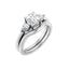 IDALIA 14K White Gold Round Lab Grown Diamond Engagement Ring