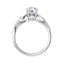 TALA Platinum Round Lab Grown Diamond Engagement Ring