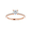 KIARA 14K Rose Gold Round Lab Grown Diamond Engagement Ring