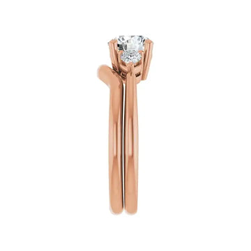 IDALIA 18K Rose Gold Round Lab Grown Diamond Engagement Ring - Larson Jewelers