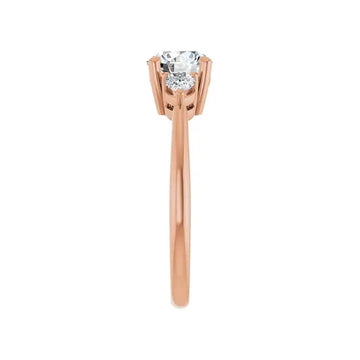 IDALIA 18K Rose Gold Round Lab Grown Diamond Engagement Ring - Larson Jewelers
