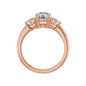 IDALIA 18K Rose Gold Round Lab Grown Diamond Engagement Ring - Larson Jewelers