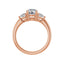 IDALIA 18K Rose Gold Round Lab Grown Diamond Engagement Ring