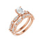 SOLANA 18K Rose Gold Oval Lab Grown Diamond Engagement Ring