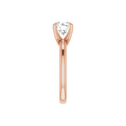 ORLA 18K Rose Gold Round Lab Grown Diamond Solitare Engagement Ring