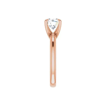 ORLA 18K Rose Gold Round Lab Grown Diamond Solitare Engagement Ring - Larson Jewelers