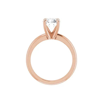 ORLA 18K Rose Gold Round Lab Grown Diamond Solitare Engagement Ring - Larson Jewelers
