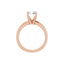ORLA 18K Rose Gold Round Lab Grown Diamond Solitare Engagement Ring