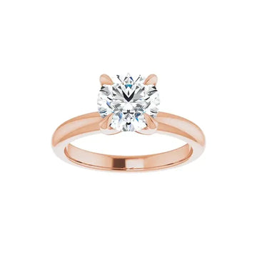 ORLA 18K Rose Gold Round Lab Grown Diamond Solitare Engagement Ring - Larson Jewelers
