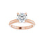 ORLA 18K Rose Gold Round Lab Grown Diamond Solitare Engagement Ring