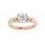 GILDA 14K Rose Gold Round Engagement Ring