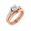 GILDA 14K Rose Gold Round Engagement Ring