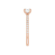 KIARA 18K Rose Gold Round Lab Grown Diamond Engagement Ring