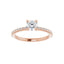 KIARA 18K Rose Gold Round Lab Grown Diamond Engagement Ring