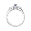 VIVIAN 18K White Gold Emerald Cut Lab Grown Diamond Engagement Ring