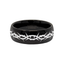 THORN CROWN Black Domed Tungsten Carbide Ring