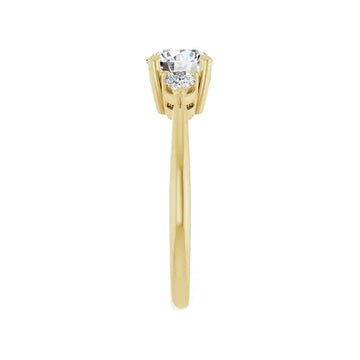 IDALIA 18K Yellow Gold Round Lab Grown Diamond Engagement Ring - Larson Jewelers