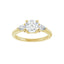 IDALIA 18K Yellow Gold Round Lab Grown Diamond Engagement Ring