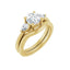 IDALIA 18K Yellow Gold Round Lab Grown Diamond Engagement Ring