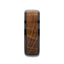 SCOTCH Black Ceramic Ring with Whiskey Barrel Wood Inlay- 8mm
