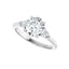 BUTTERCUP Platinum Oval Lab Grown Diamond Engagement Ring