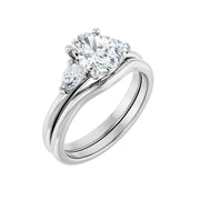 BUTTERCUP Platinum Oval Lab Grown Diamond Engagement Ring