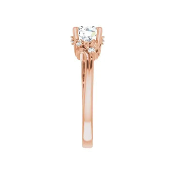 ELOISE 14K Rose Gold Round Lab Grown Diamond Engagement Ring - Larson Jewelers