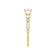 SOLANA 18K Yellow Gold Oval Lab Grown Diamond Engagement Ring