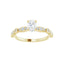 SOLANA 18K Yellow Gold Oval Lab Grown Diamond Engagement Ring