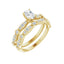 SOLANA 18K Yellow Gold Oval Lab Grown Diamond Engagement Ring