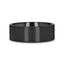 SAN BERNARDINO Brushed Finish Flat Black Titanium Men’s Wedding Band - 6mm & 8mm