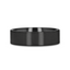 SAN BERNARDINO Brushed Finish Flat Black Titanium Men’s Wedding Band - 6mm & 8mm