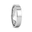 SPARTAN Flat Tungsten Ring, Polished Comfort Fit (2mm–12mm)