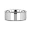 SPARTAN Flat Tungsten Ring, Polished Comfort Fit (2mm–12mm)