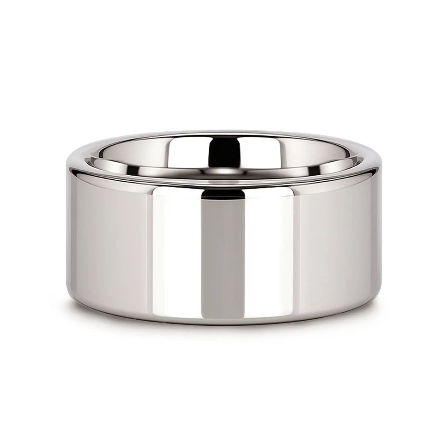 STOCKTON Flat Style White Tungsten Ring - 2mm - 12mm - Larson Jewelers