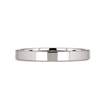 STOCKTON Flat Style White Tungsten Ring - 2mm - 12mm - Larson Jewelers