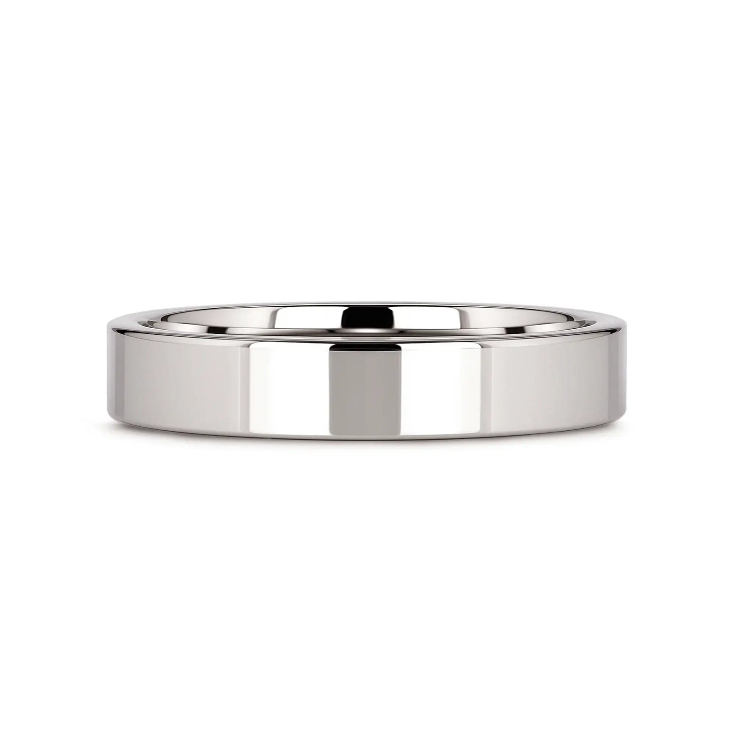 STOCKTON Flat Style White Tungsten Ring - 2mm - 12mm - Larson Jewelers