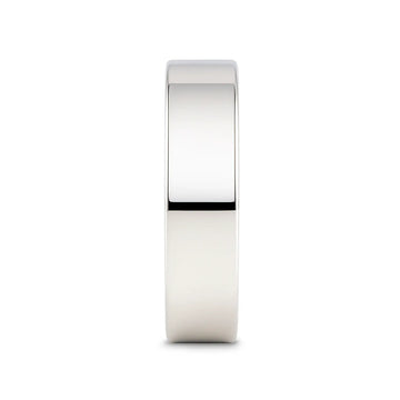 STOCKTON Flat Style White Tungsten Ring - 2mm - 12mm - Larson Jewelers