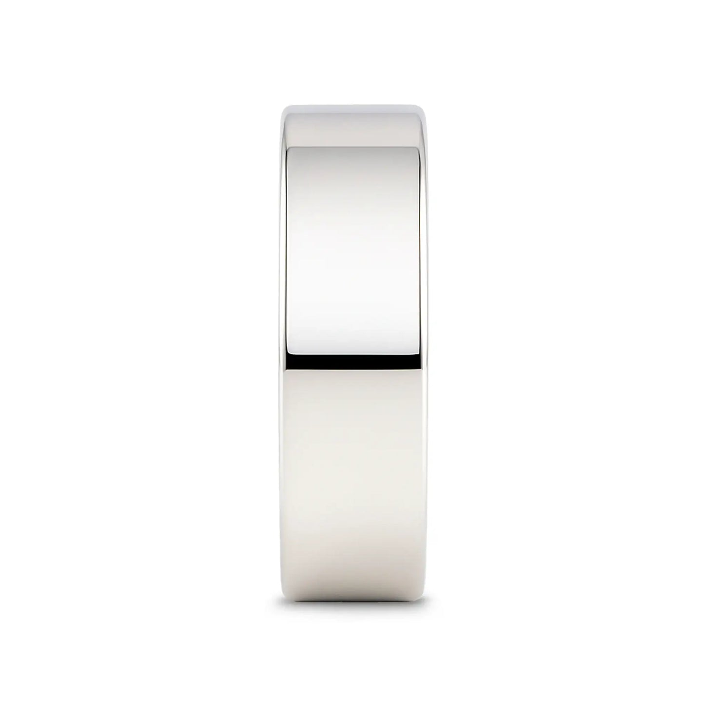 STOCKTON Flat Style White Tungsten Ring - 2mm - 12mm - Larson Jewelers