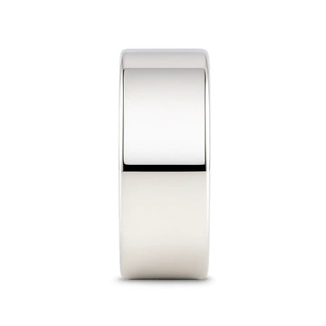 STOCKTON Flat Style White Tungsten Ring - 2mm - 12mm - Larson Jewelers