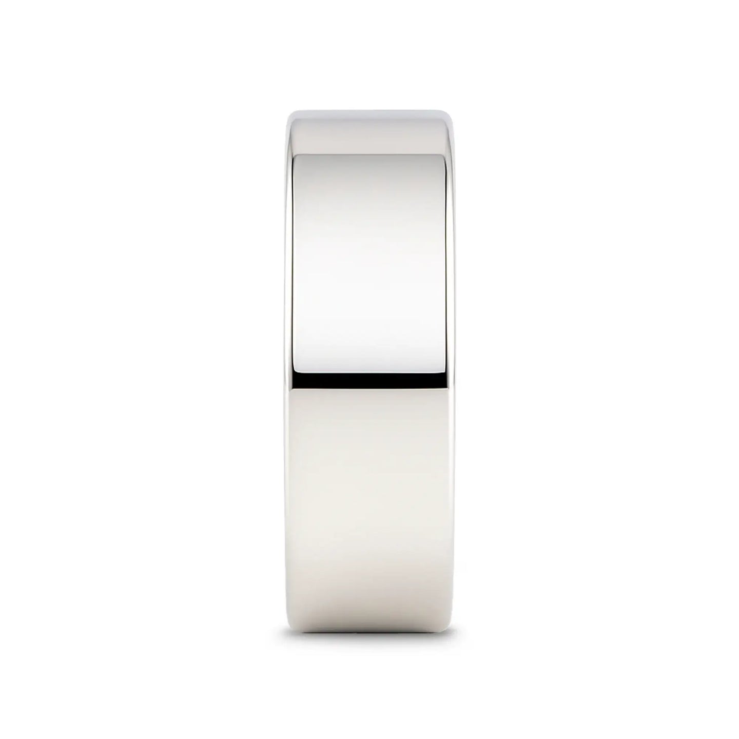 STOCKTON Flat Style White Tungsten Ring - 2mm - 12mm - Larson Jewelers