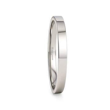 STOCKTON Flat Style White Tungsten Ring - 2mm - 12mm - Larson Jewelers