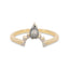 GIANNA 1.14ct 14K Gold Natural Salt & Pepper Diamond Engagement Ring With Matching Band
