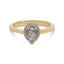 GIANNA 1.14ct 14K Gold Natural Salt & Pepper Diamond Engagement Ring With Matching Band