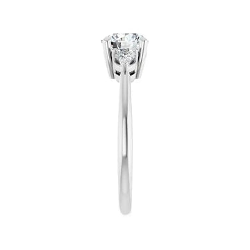 IDALIA Platinum Round Lab Grown Diamond Engagement Ring - Larson Jewelers