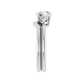 IDALIA Platinum Round Lab Grown Diamond Engagement Ring - Larson Jewelers
