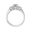 IDALIA Platinum Round Lab Grown Diamond Engagement Ring