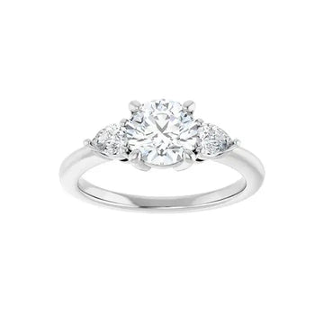 IDALIA Platinum Round Lab Grown Diamond Engagement Ring - Larson Jewelers