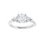 IDALIA Platinum Round Lab Grown Diamond Engagement Ring